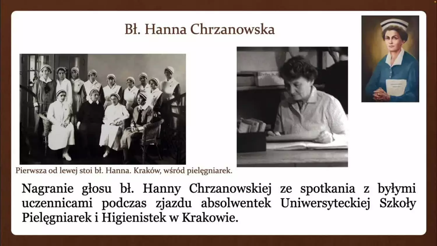 Relikwia błogosławionej Hanny Chrzanowskiej w szpitalu w Wągrowcu